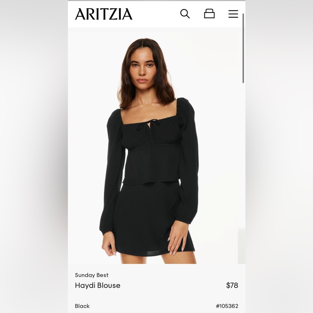 Sunday best aritzia blouse